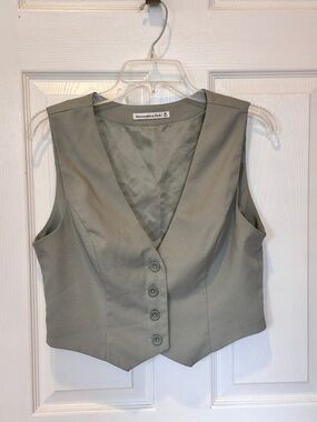 Abercrombie & Fitch Sage Green Vest